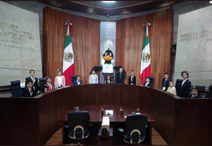 Integran niña y niño de Tlaxcala Tribunal Electoral Infantil en el TEPJF