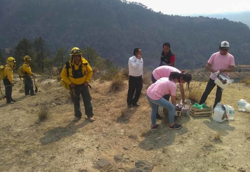 Atienden incendio en Emiliano Zapata