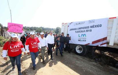 Encabeza Marco Mena jornada “Limpiemos México – Tlaxcala 2019”