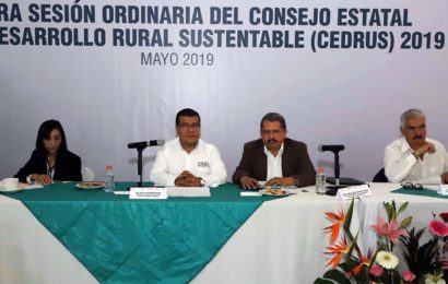Realizaron primera sesión del Consejo Estatal para el Desarrollo Rural Sustentable 2019