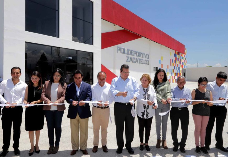 Polideportivo de Zacatelco se inauguró  con inversión de 19.1 mdp