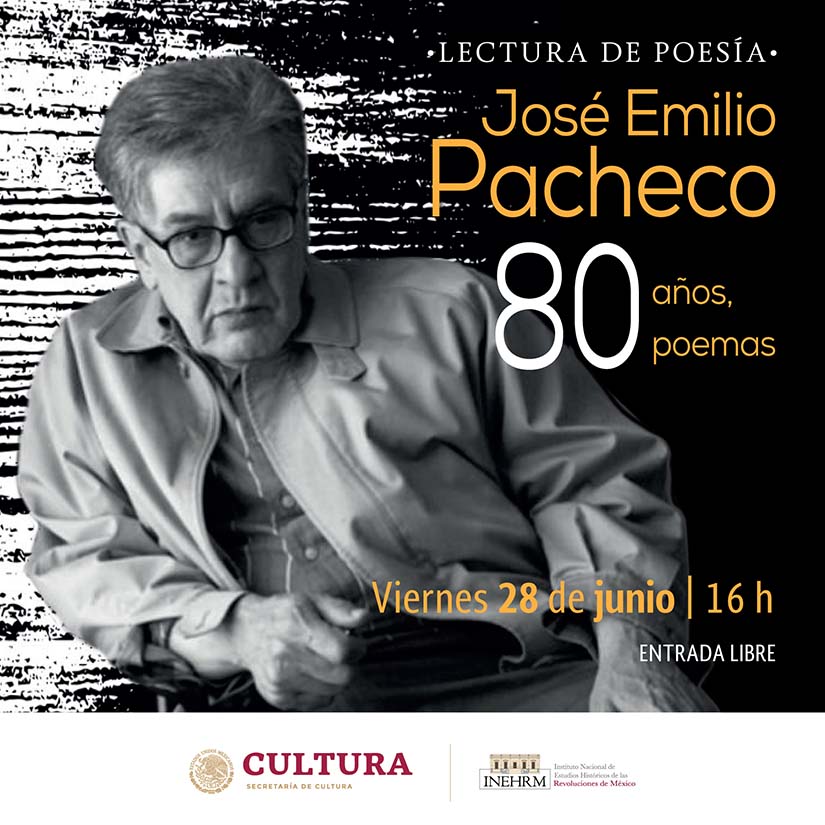 Rendirán homenaje a José Emilio Pacheco en el 80 aniversario de su natalicio