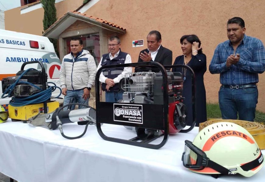 Entregan equipo de rescate urbano al municipio de Tlaxcala