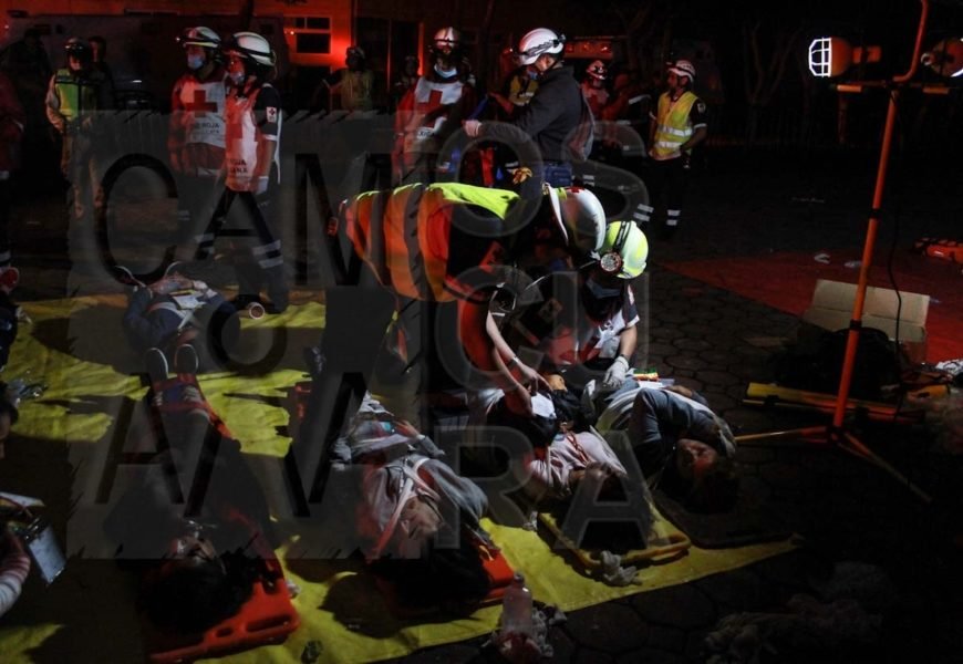 Realiza Cruz Roja estatal simulacro de TRIAGE y atención de múltiples víctimas