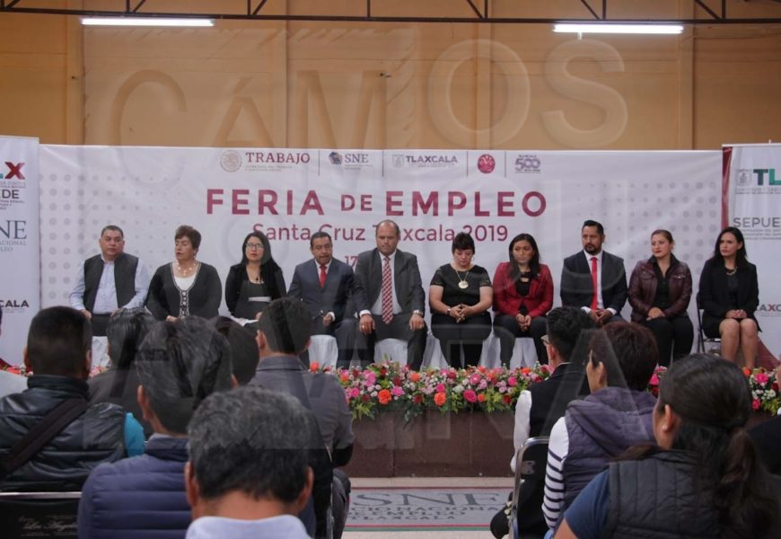 Realizan por segundo año consecutivo Feria del Empleo en Santa Cruz Tlaxcala