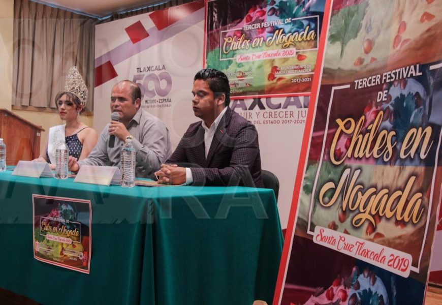 Invitan al 3er Festival de Chiles en Nogada en Santa Cruz Tlaxcala