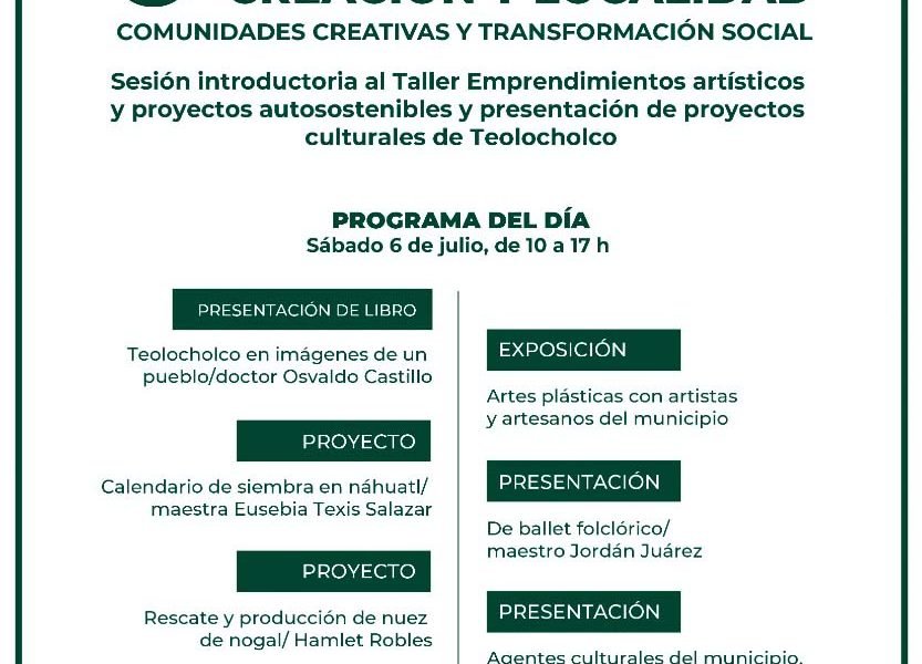 Cultura Comunitaria presentará sexta edición del encuentro Puesta en común en Tlaxcala