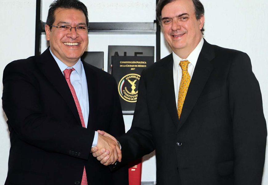 Marco Mena se reúne con Marcelo Ebrard, Secretario de Relaciones Exteriores