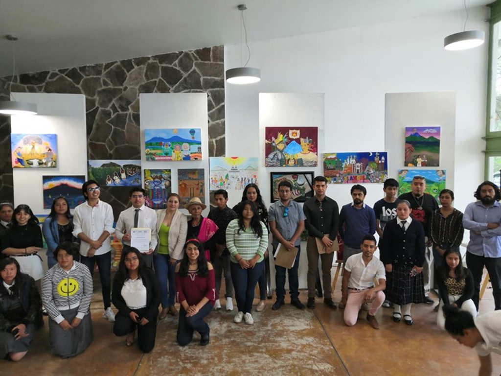 A través de sus obras, los jóvenes mostraron la importancia del papel que jugó Tlaxcala en el Encuentro de Dos Culturas.