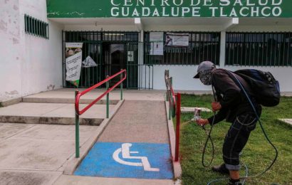 Realizan mantenimiento al Centro de Salud en Santa Cruz Tlaxcala