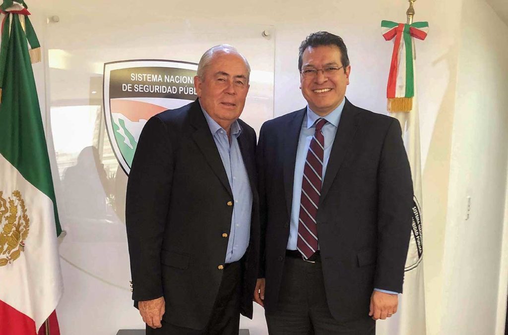 Marco Mena se reúne con Efraín Cota Montaño, Secretario del Sesnsp