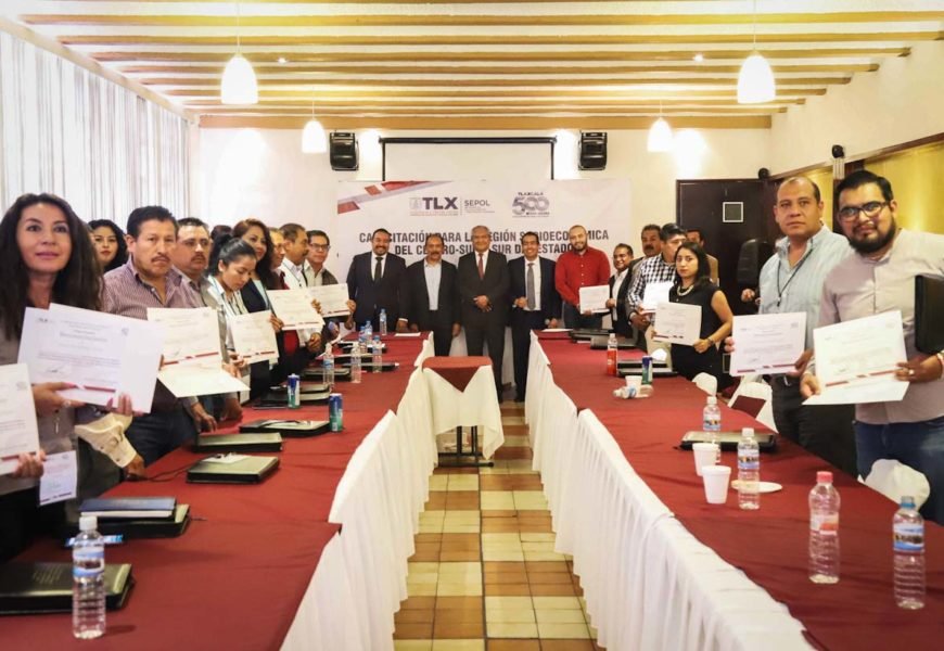 Capacitó Sepol a servidores públicos de 26 municipios de Tlaxcala