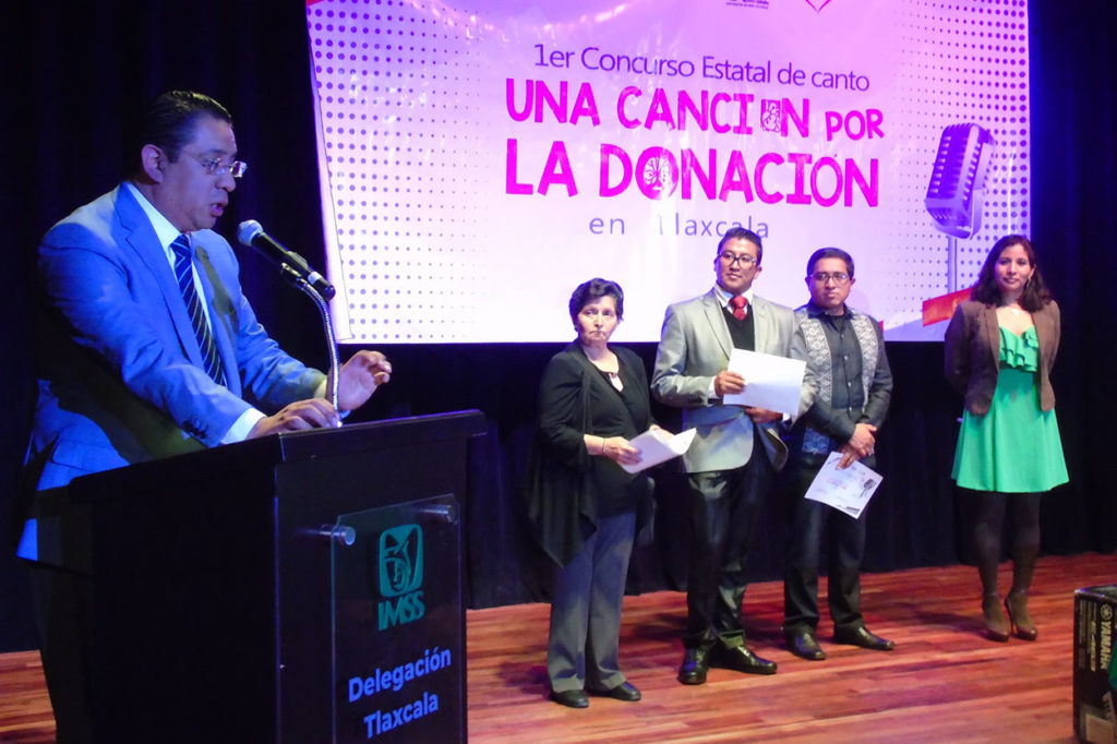 El Secretario de Salud René Lima Morales anunció a los ganadores del concurso "Una Canción por la Donación" que tiene como objetivo fomentar la donación de órganos.