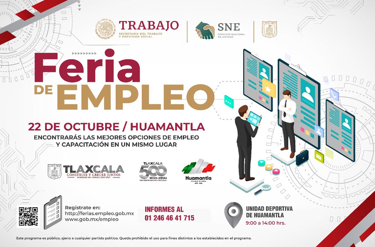 Alistan Sepuede y SNE Feria de Empleo en Huamantla - Cámara Oscura