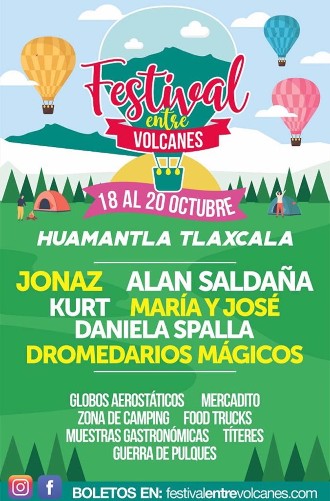 Festival Entre Volcanes una experiencia musical, gastronómica y de aventura en medio del bosque de Huamantla
