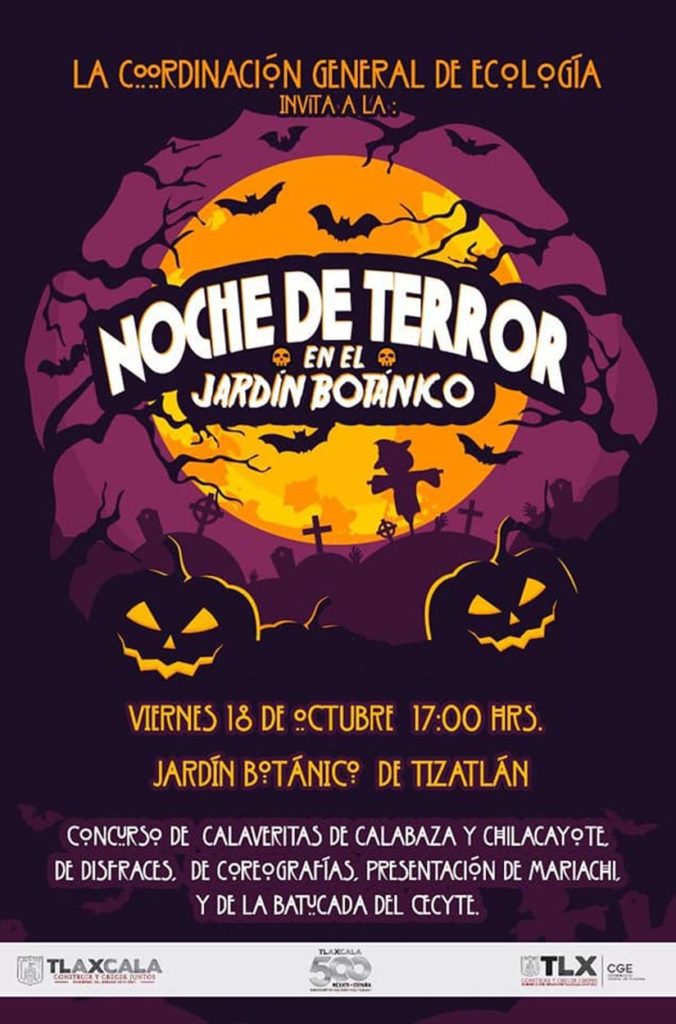 Invita CGE a “Noche de Terror” en el Jardín Botánico de Tizatlán