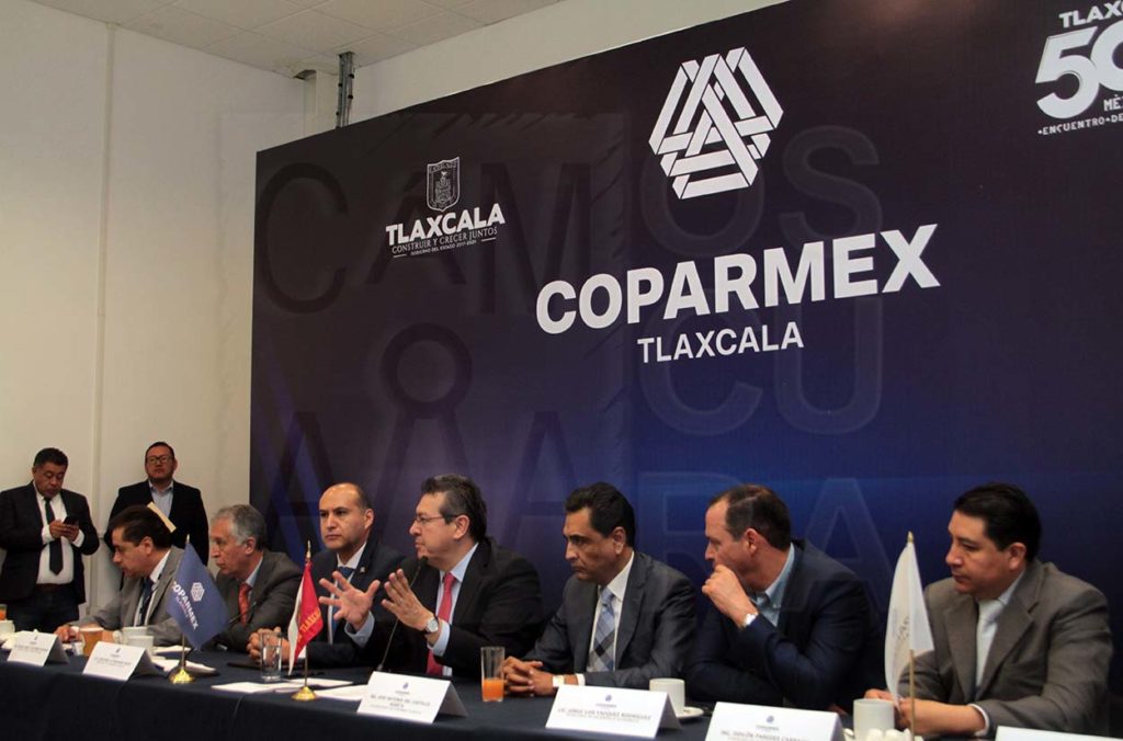 Marco Mena encabeza Diálogos por Tlaxcala con empresarios de Coparmex