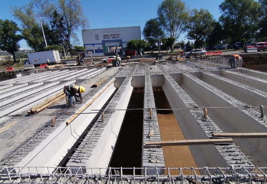 Puentes vehiculares de retorno construye Secoduvi  en la carretera Tlaxcala-Apizaco
