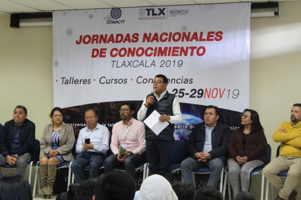 El rector de la UPTx Enrique Padilla Sánchez dio incio a los trabajos de las Jornadas Nacionales del Conocimiento en su edición 2019