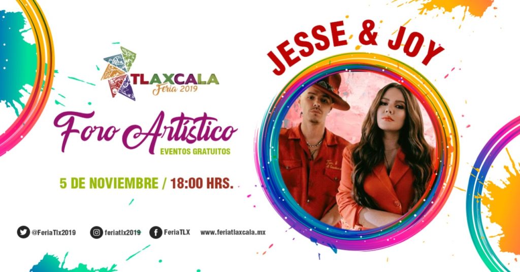 Tlaxcala Feria 2019 presenta a Jesse y Joy en concierto