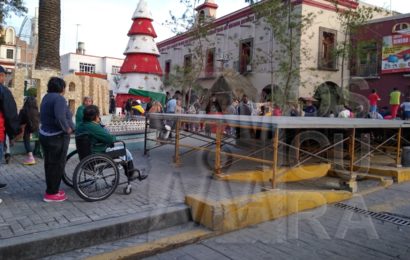 «Lógica humana»: Colocar templetes y travesaños encima de una rampa para personas con discapacidad