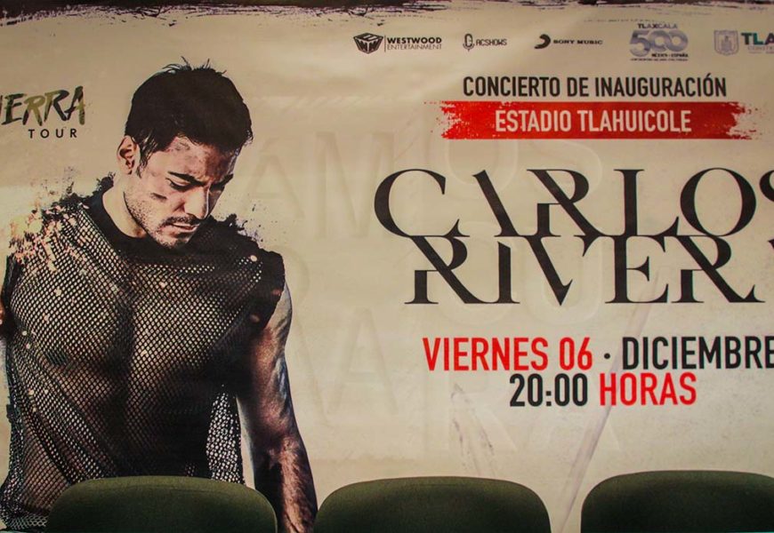 Con magno concierto de Carlos Rivera inaugurarán Estadio Tlahuicole