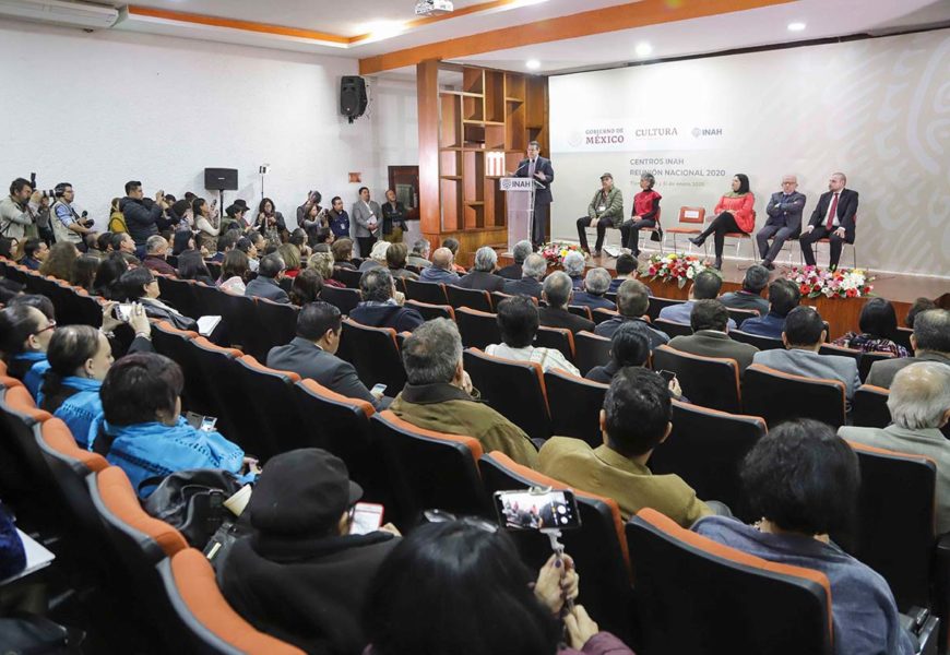 Inauguran Reunión Nacional de Centros INAH 2020 Marco Mena y Secretaria de Cultura Federal