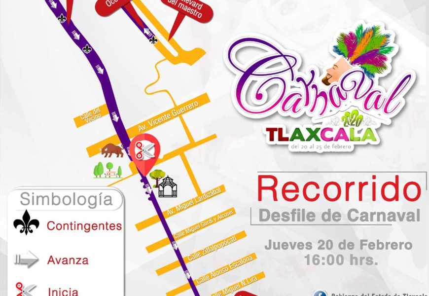 Este jueves se realizará el desfile del “Carnaval Tlaxcala 2020”