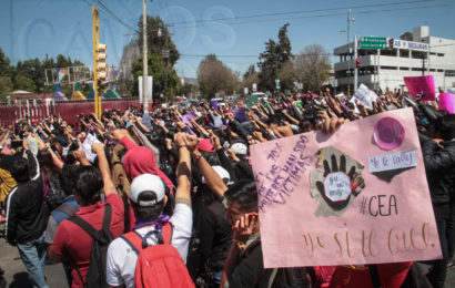 Marchan estudiantes de la UAT para denunciar casos de acoso sexual