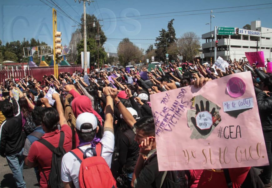 Marchan estudiantes de la UAT para denunciar casos de acoso sexual Marchan estudiantes de la UAT para denunciar casos de acoso sexual