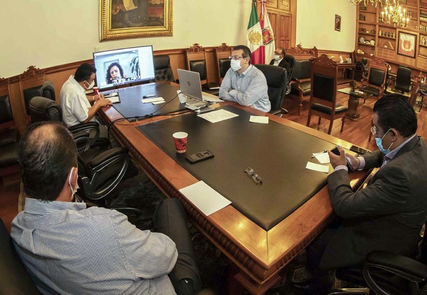 Marco Mena, Conago y funcionarios federales revisan Semáforo Epidemiológico de Covid-19
