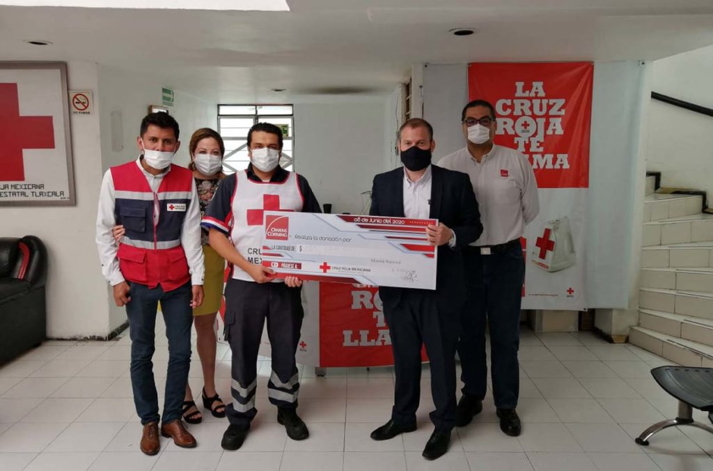 Beneficia Owens Corning a Cruz Roja Mexicana en Tlaxcala