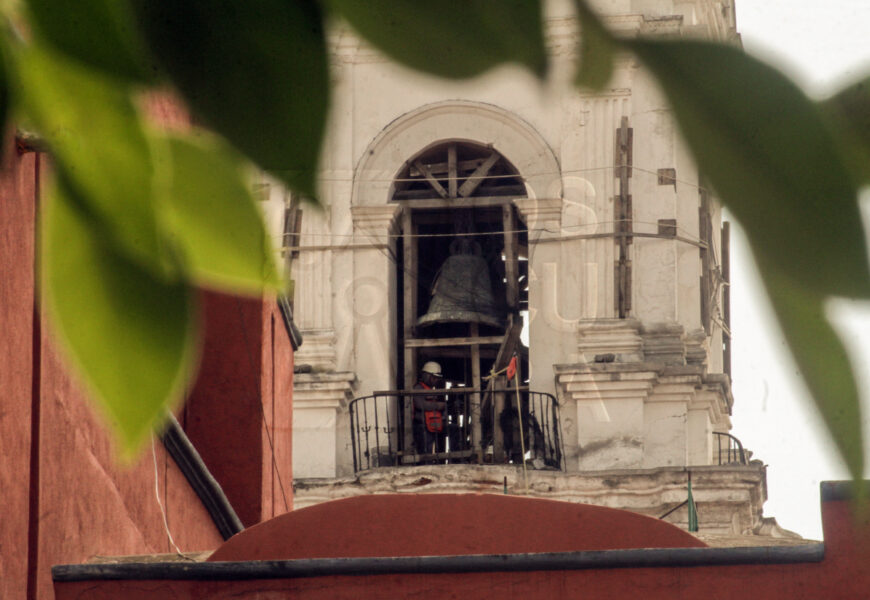 Continúan con trabajos de restauración en la parroquia de San José