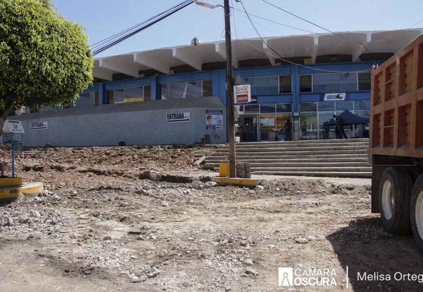 Continúan trabajos de rehabilitación urbana en la central camionera de Tlaxcala