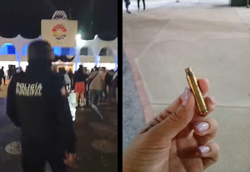 Cuatro heridos y ocho detenidos es el resultado de manifestación dispersada a balazos en Quintana Roo