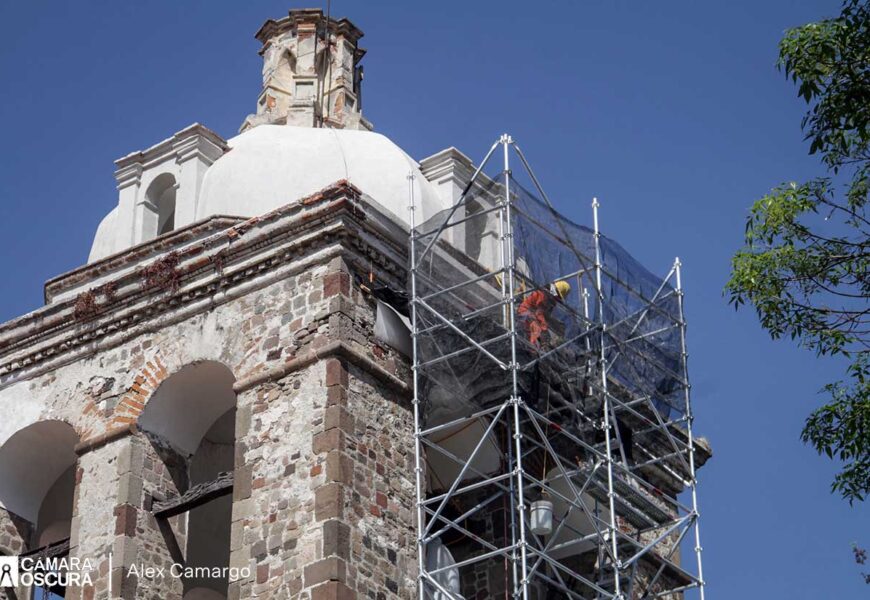 Continúan trabajos de restauración en el Conjunto Conventual y Catedralicio de Tlaxcala