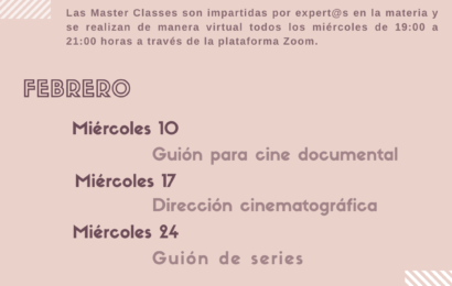 Central-Doc  organiza una serie de Master Classes para iniciación cinematográfica.