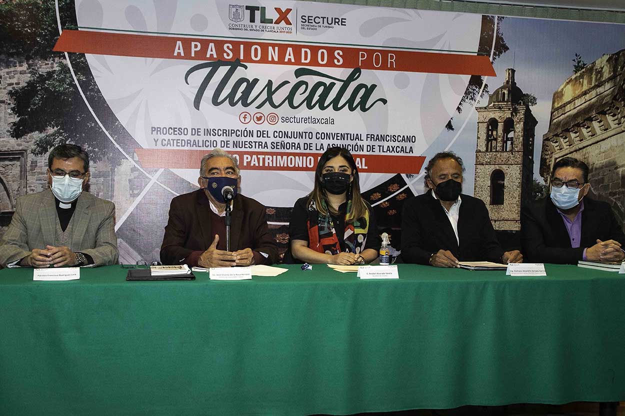 Presentan avance del proceso de inscripción del Conjunto Conventual de Tlaxcala como patrimonio de la Unesco