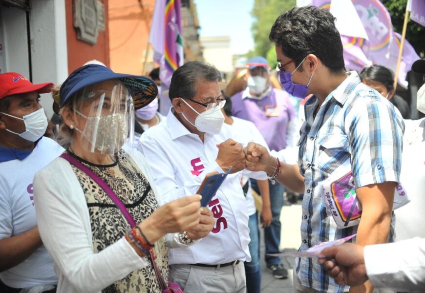 Serafín Ortiz realizo recorrido por el primer cuadro de la capital tlaxcalteca