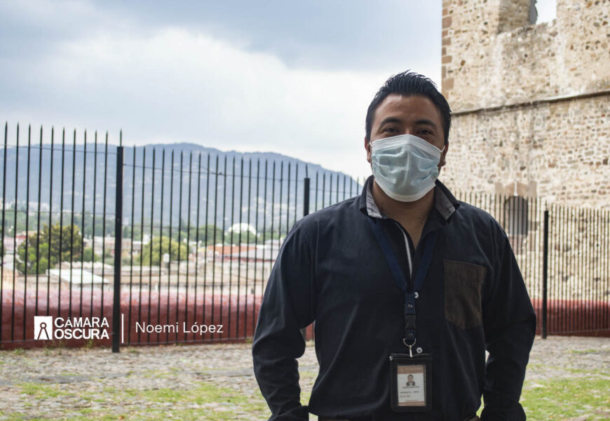 Mizraim Pérez, guía turístico que promueve con gusto la cultura de Tlaxcala