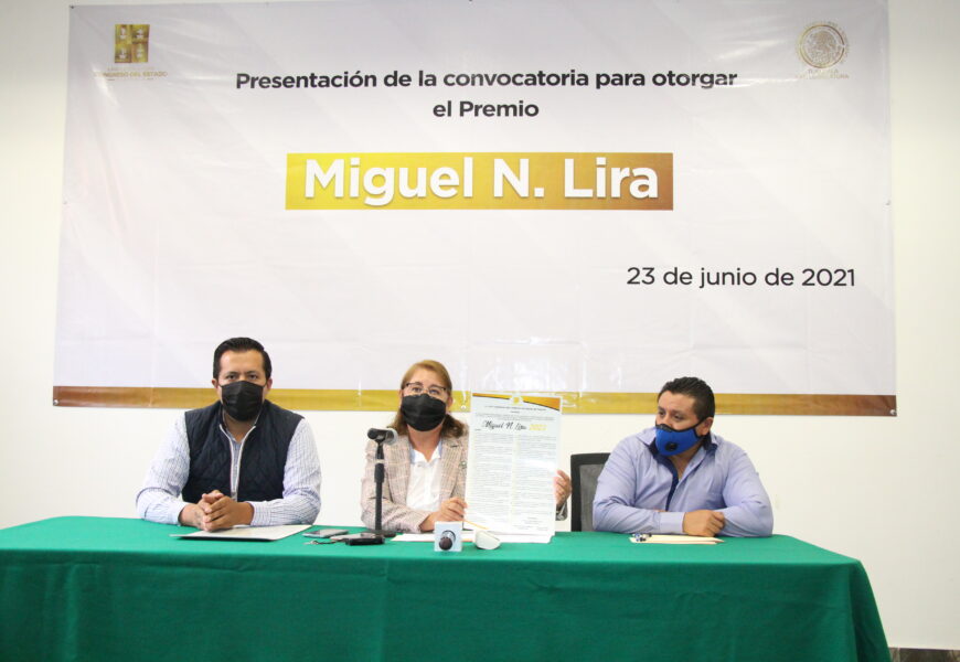 Presentan convocatoria para otorgar el Premio “Miguel N. Lira”