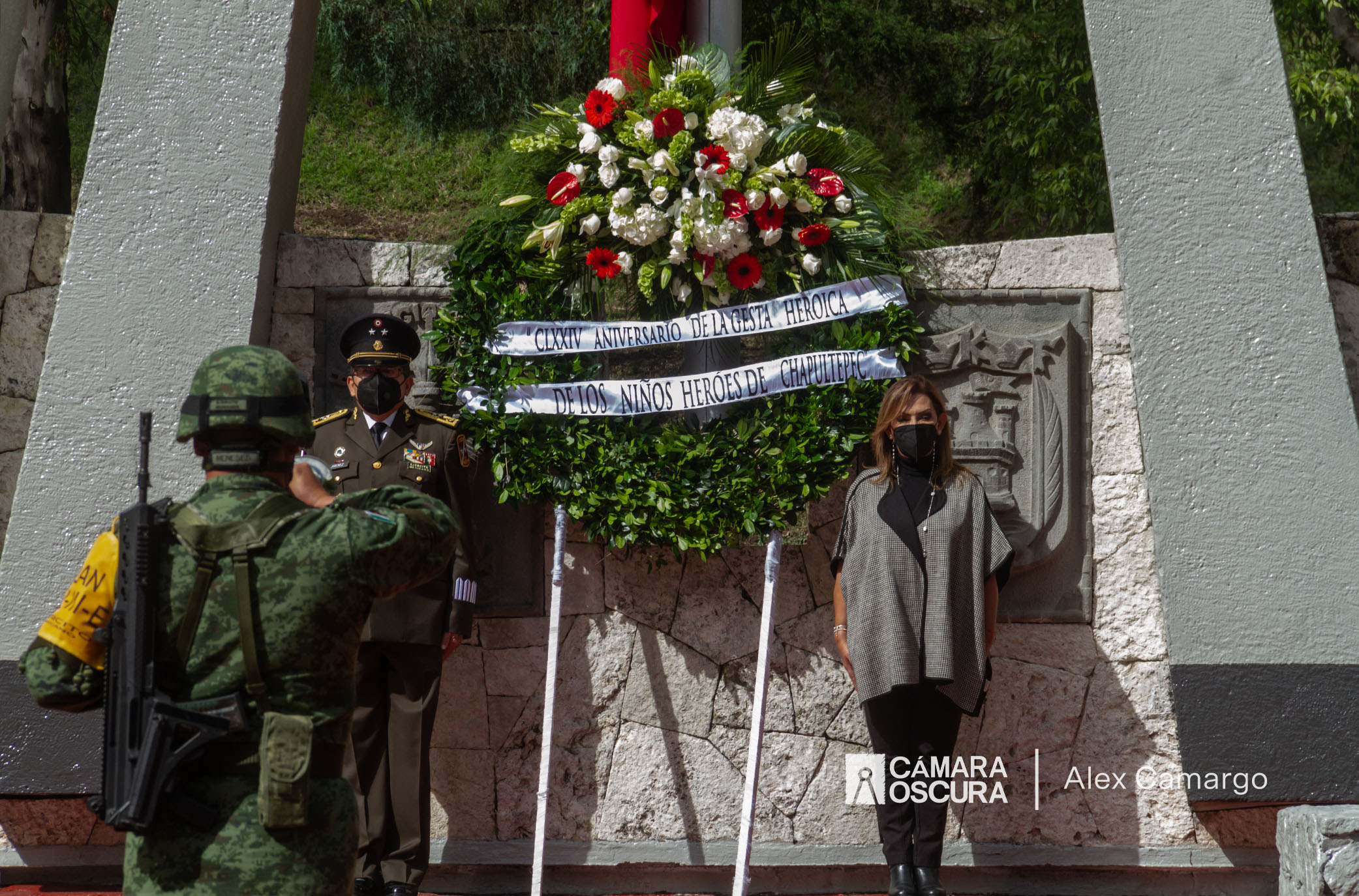 Realizan homenaje por el CLXXIV Aniversario de la Gesta Heroica de los Niños Héroes de Chapultepec