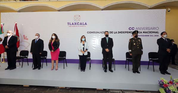 Lorena Cuéllar encabezó acto conmemorativo del Bicentenario de la Consumación de la Independencia de México
