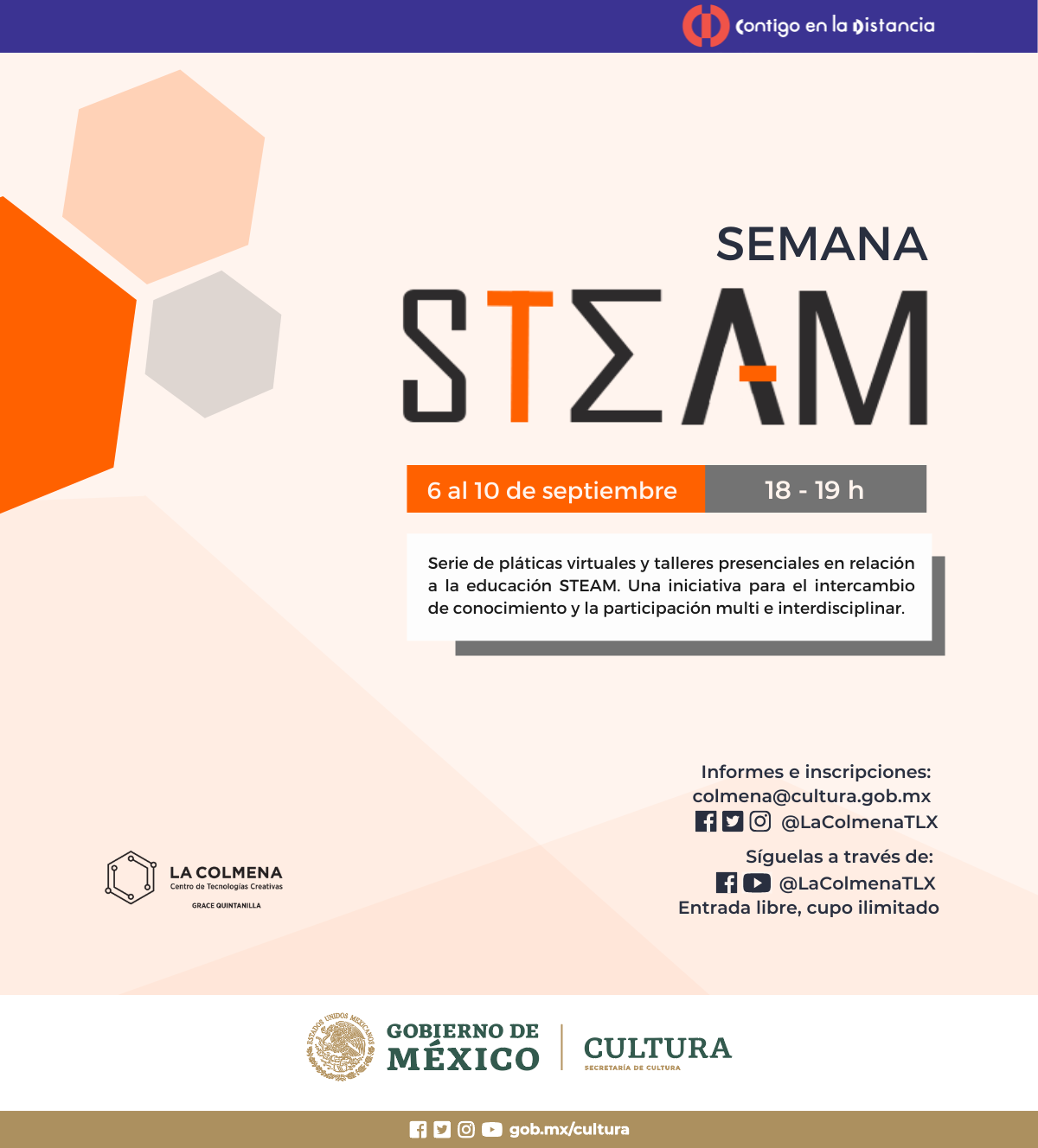 Convoca La Colmena  a docentes, estudiantes y agentes culturales a formar parte de la Semana STEAM