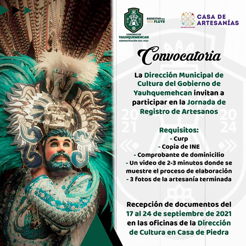 Inicia “Jornada de Registro de Artesanos” en Yauhquemehcan