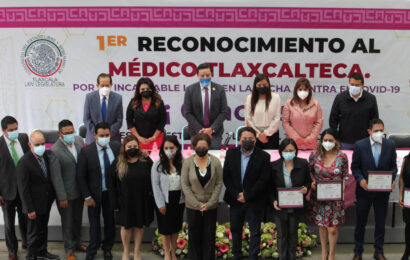 Reconoce Congreso del Estado a médicos tlaxcaltecas