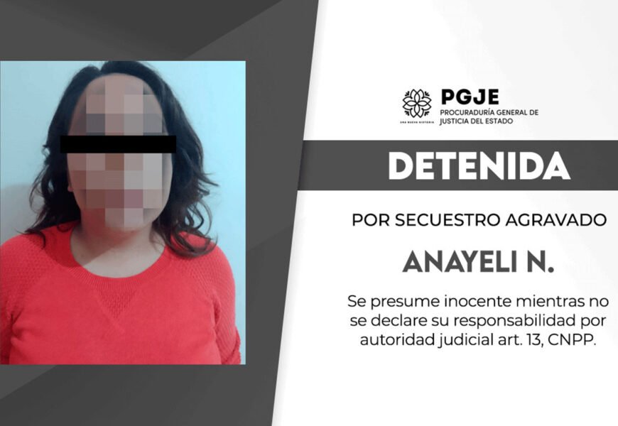 Vincula PGJE Imputada por secuestro en 2018