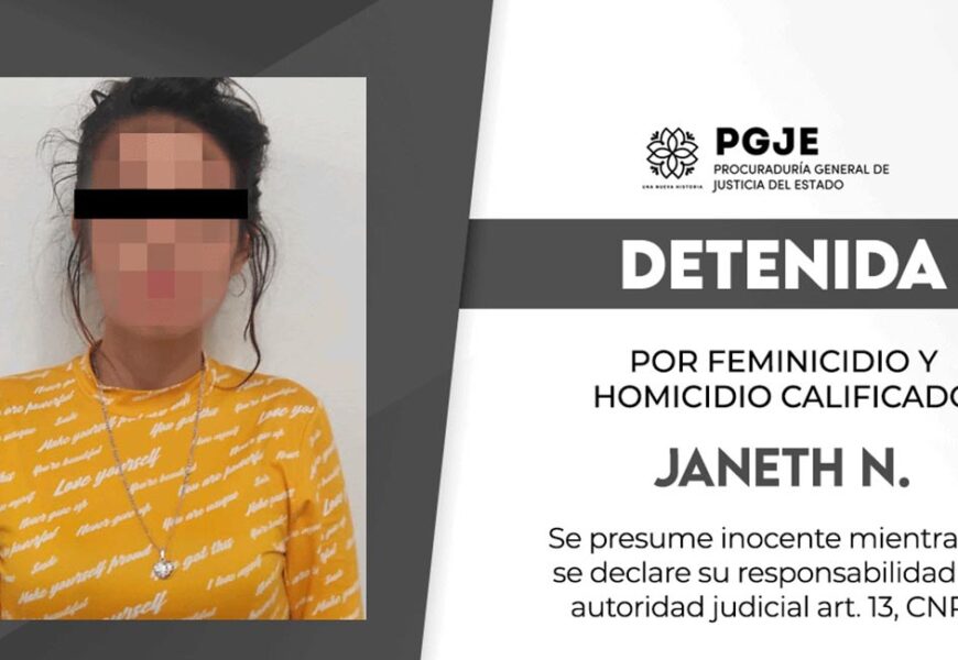 Captura PGJE a imputada por homicidio calificado y feminicidio ocurrido en 2019