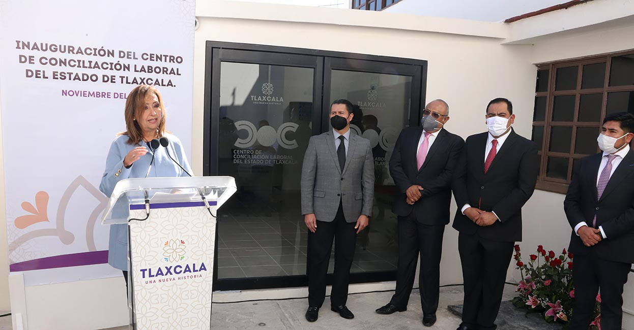 Inaugura Lorena Cuéllar Cisneros Centro de Conciliación Laboral del Estado de Tlaxcala