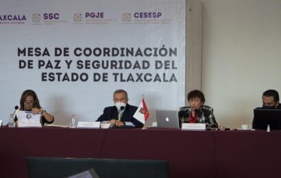 Presidió Lorena Cuéllar la mesa de coordinación de paz y seguridad